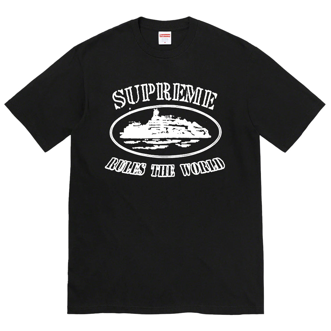 Supreme Corteiz Rules The World Tee Black by Corteiz in Uncategorized. Available at KershKicks for £135.00. A must-have for fans of Corteiz looking to elevate their style with this T-Shirt.