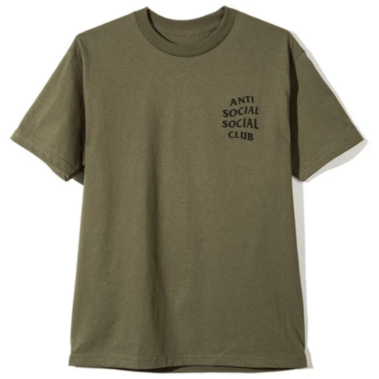 Anti Social Social Club Logo Tee - Olive by Anti Social Social Club in . Available at KershKicks for £80.00. A must-have for fans of Anti Social Social Club looking to elevate their style with this T-Shirt.