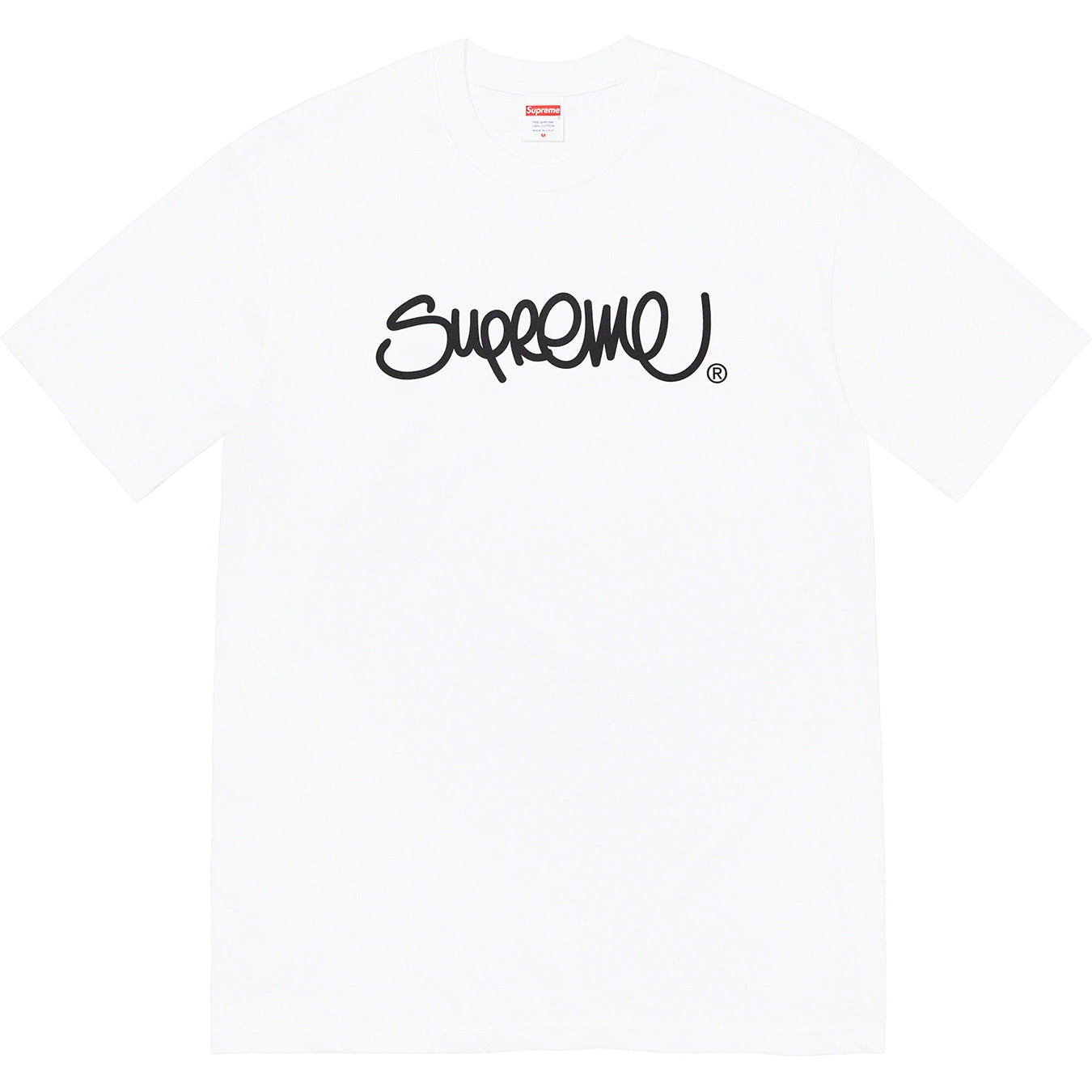 Supreme Handstyle Tee - White by Supreme in . Available at KershKicks for £85.00. A must-have for fans of Supreme looking to elevate their style with this T-Shirt.