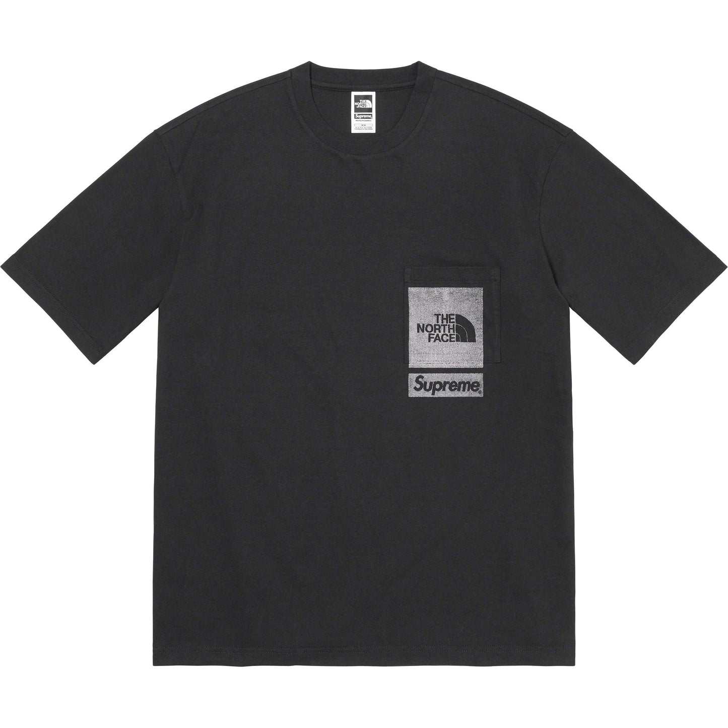 Supreme The North Face Printed Pocket Tee Black by Supreme in Clothing. Available at KershKicks for £95.00. A must-have for fans of Supreme looking to elevate their style with this T-Shirt.