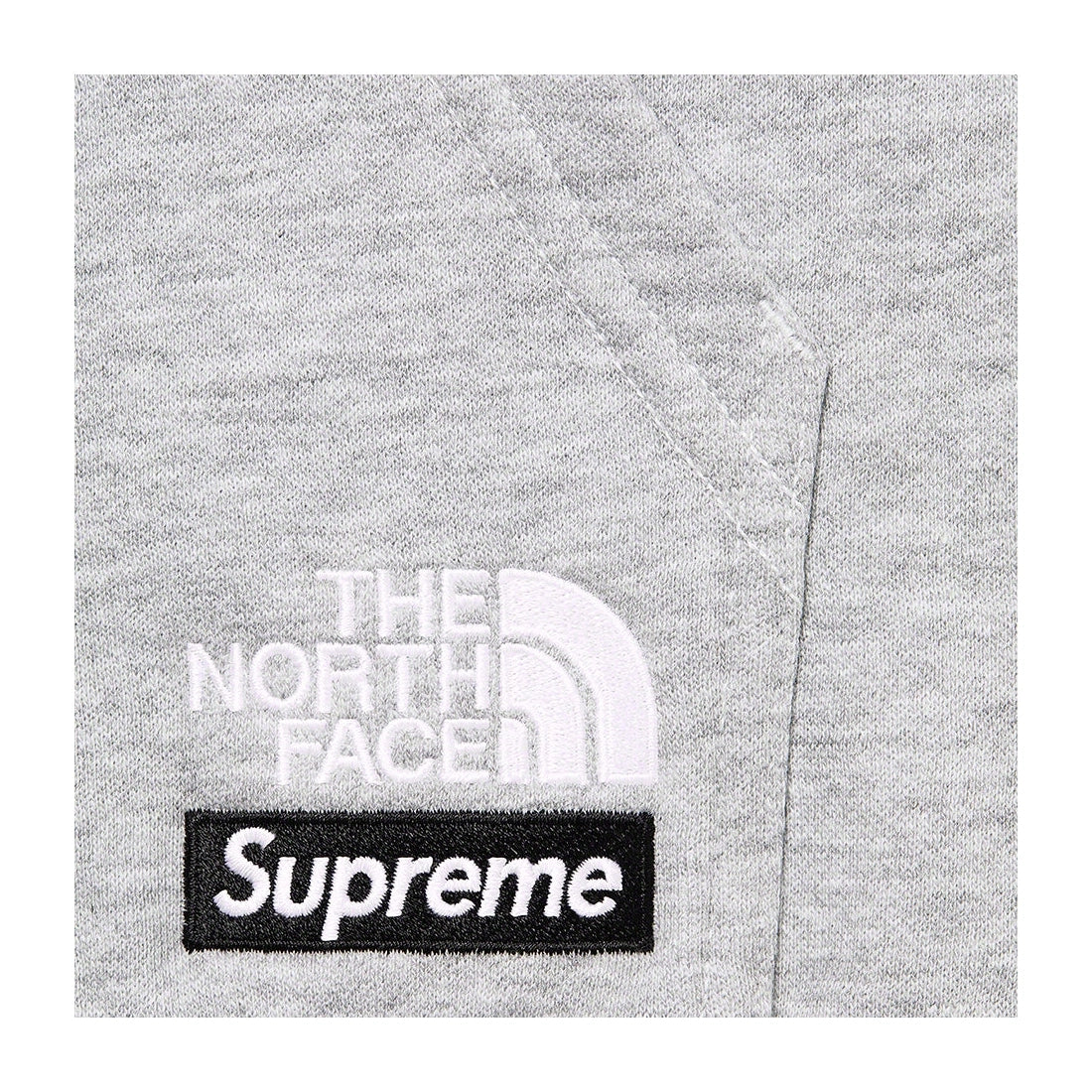 Supreme The North Face Convertible Hooded Sweatshirt Heather Grey by Supreme from £148.00