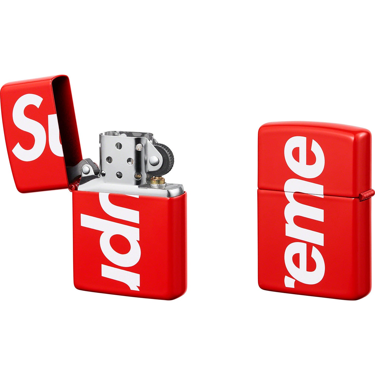 Supreme Logo Zippo Red by Supreme in Clothing Accessories. Available at KershKicks for £90.00. A must-have for fans of Supreme looking to elevate their style with this Accessories.
