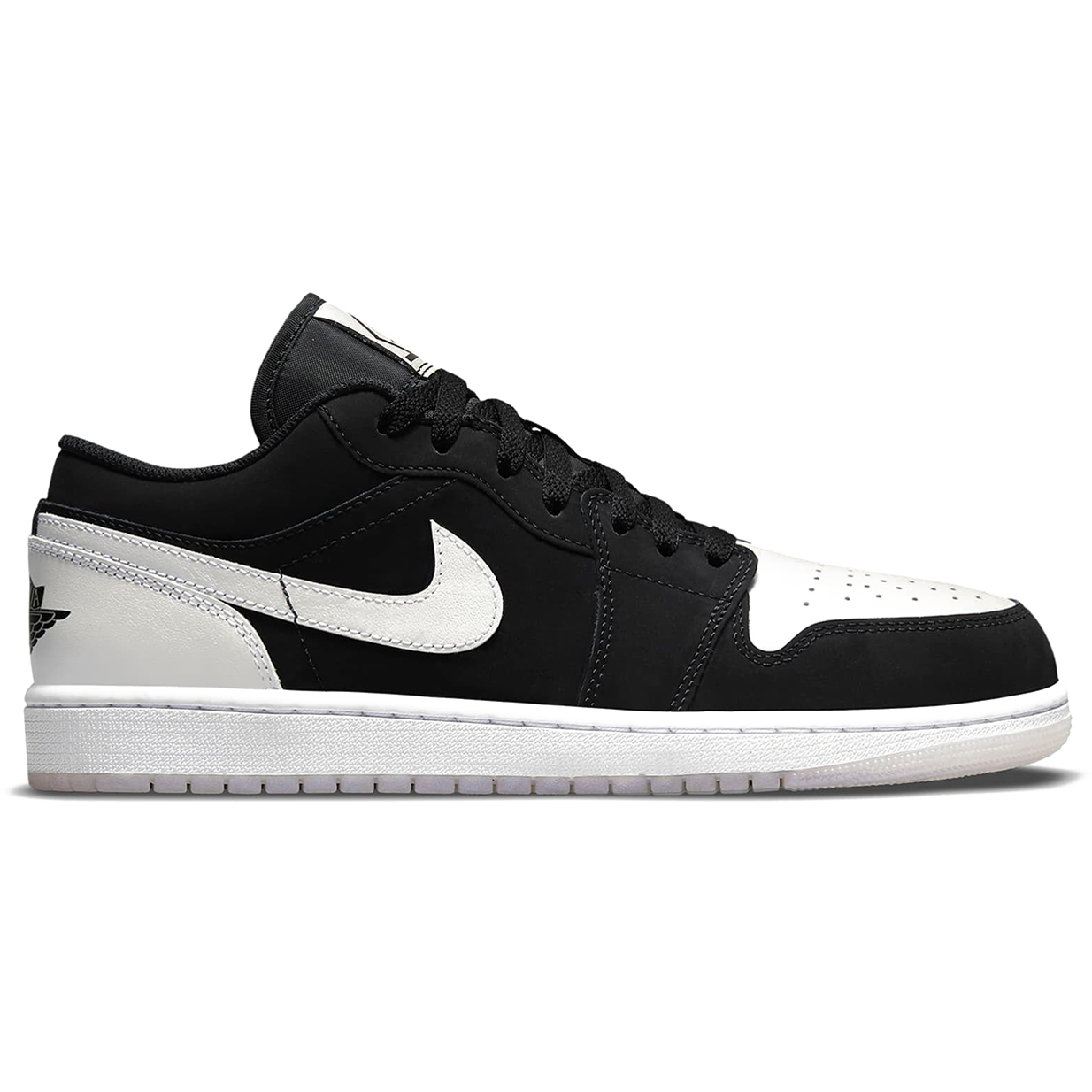 JORDAN 1 LOW BLACK WHITE DIAMOND SHORTS by Jordan's in Shoes. Available at KershKicks for £175.00. A must-have for fans of Jordan's looking to elevate their style with this Shoes.