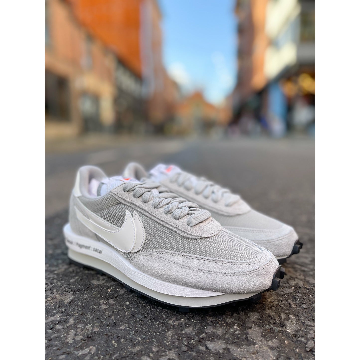Nike Sacai Fragment LDWaffle Grey by Nike in Shoes. Available at KershKicks for £450.00. A must-have for fans of Nike looking to elevate their style with this Shoes.