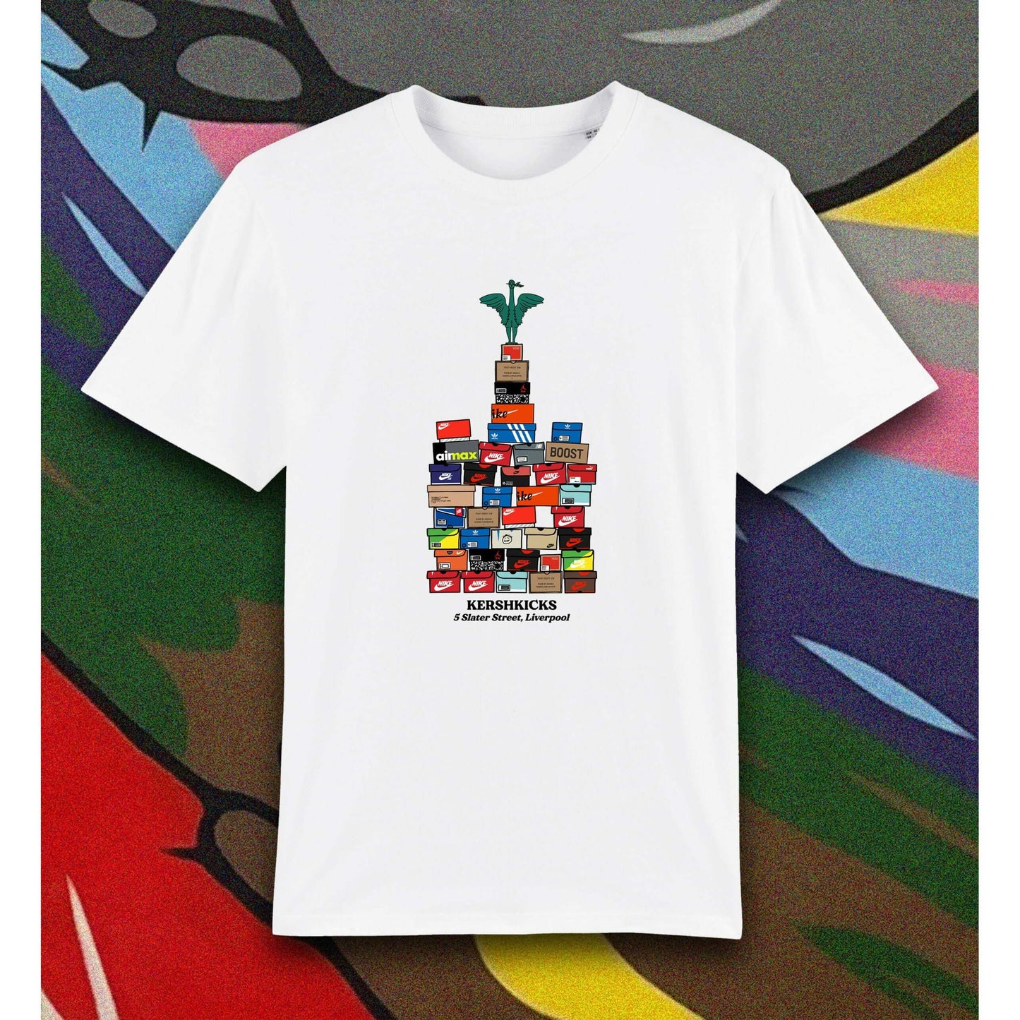 Bertie Tee White by KershKicks in Uncategorized. Available at KershKicks for £30.00. A must-have for fans of KershKicks looking to elevate their style with this T-Shirt.