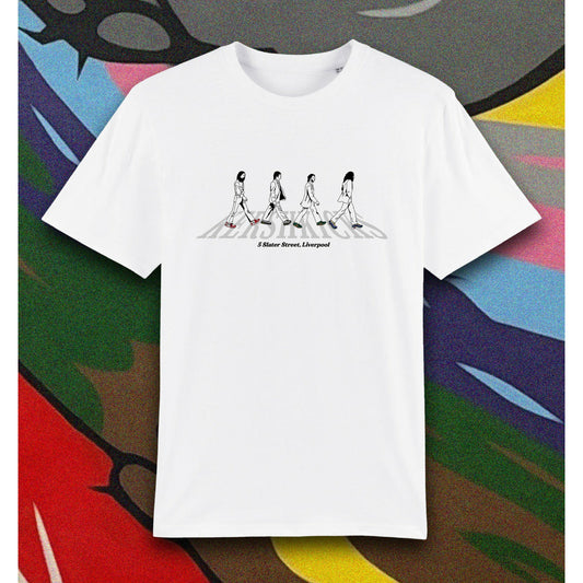Remastered Tee White by KershKicks in . Available at KershKicks for £30.00. A must-have for fans of KershKicks looking to elevate their style with this T-Shirt.