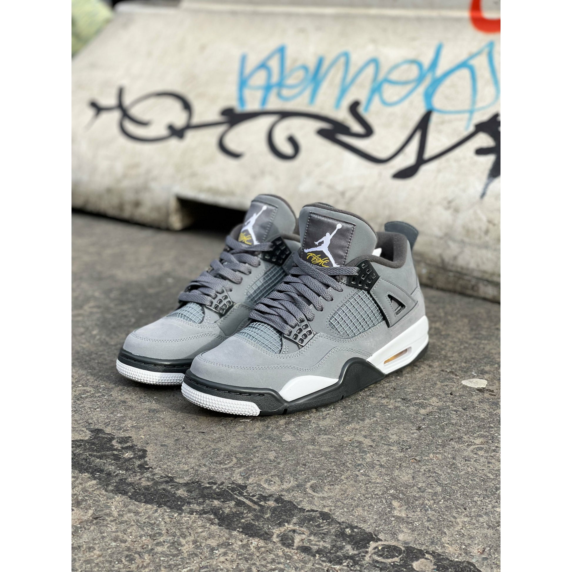 Jordan 4 Retro Cool Grey (2019) by Jordan's in Shoes. Available at KershKicks for £500.00. A must-have for fans of Jordan's looking to elevate their style with this Shoes.