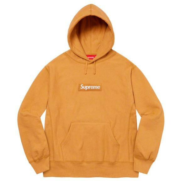 Supreme Box Logo Hooded Sweatshirt (FW21) Light Mustard | Supreme