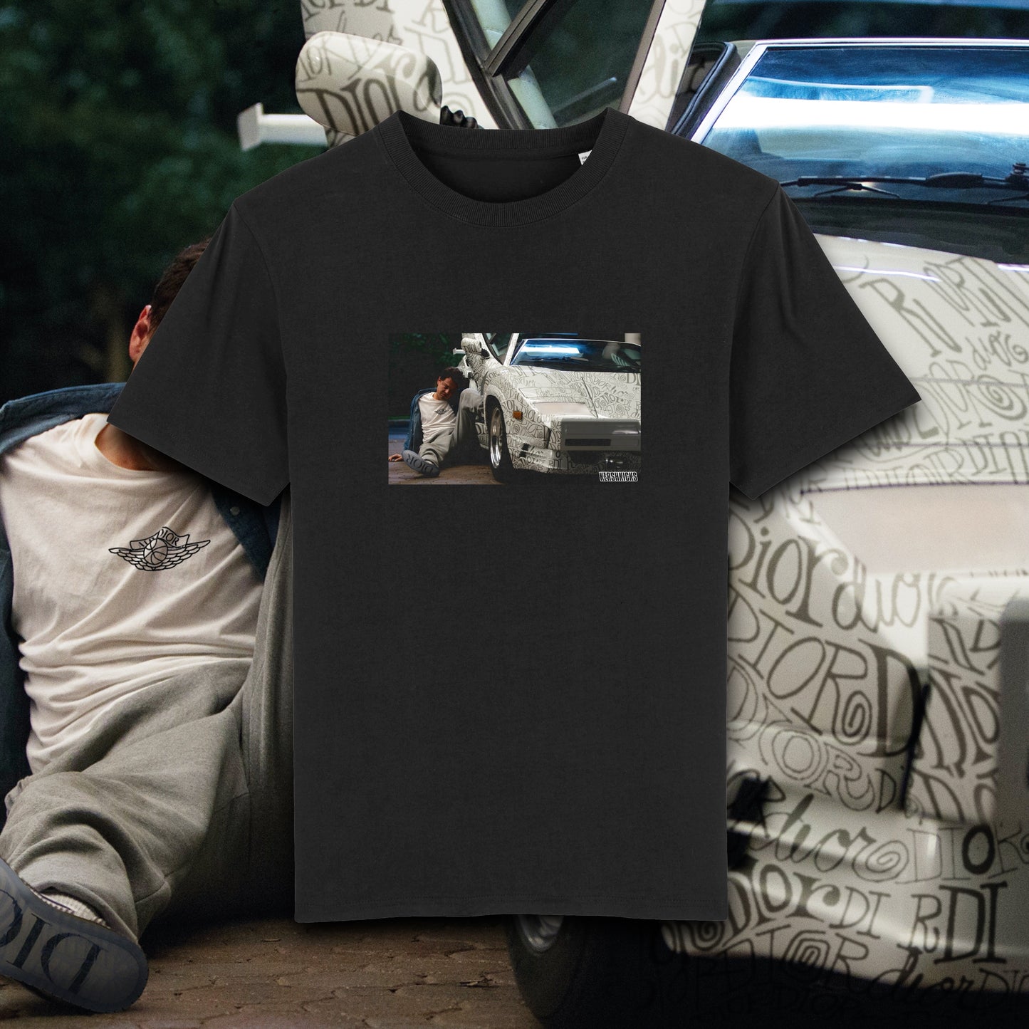 Quaaludes Tee Black by KershKicks in Clothing. Available at KershKicks for £35.00. A must-have for fans of KershKicks looking to elevate their style with this T-Shirt.