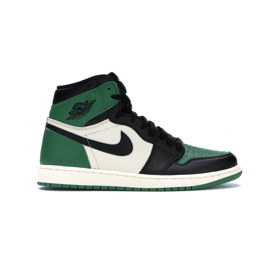 Jordan 1 Retro High Pine Green by Jordan's in Shoes. Available at KershKicks for £350.00. A must-have for fans of Jordan's looking to elevate their style with this Shoes.