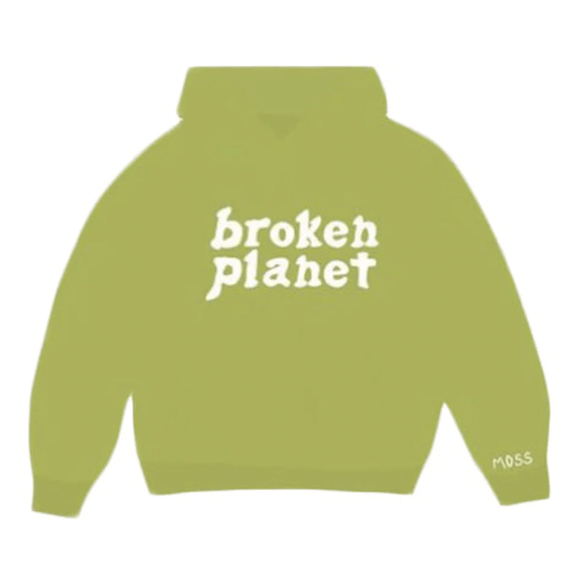 Broken Planet Market Logo Hoodie Lime by Broken Planet Market from £127.00