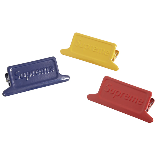 Supreme Dulton Small Clips (Set of 3) Multicolor by Supreme in Clothing Accessories. Available at KershKicks for £40.00. A must-have for fans of Supreme looking to elevate their style with this Accessories.