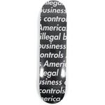 Supreme Illegal Business Skateboard Deck Black Supreme Illegal Business Skateboard Deck Black