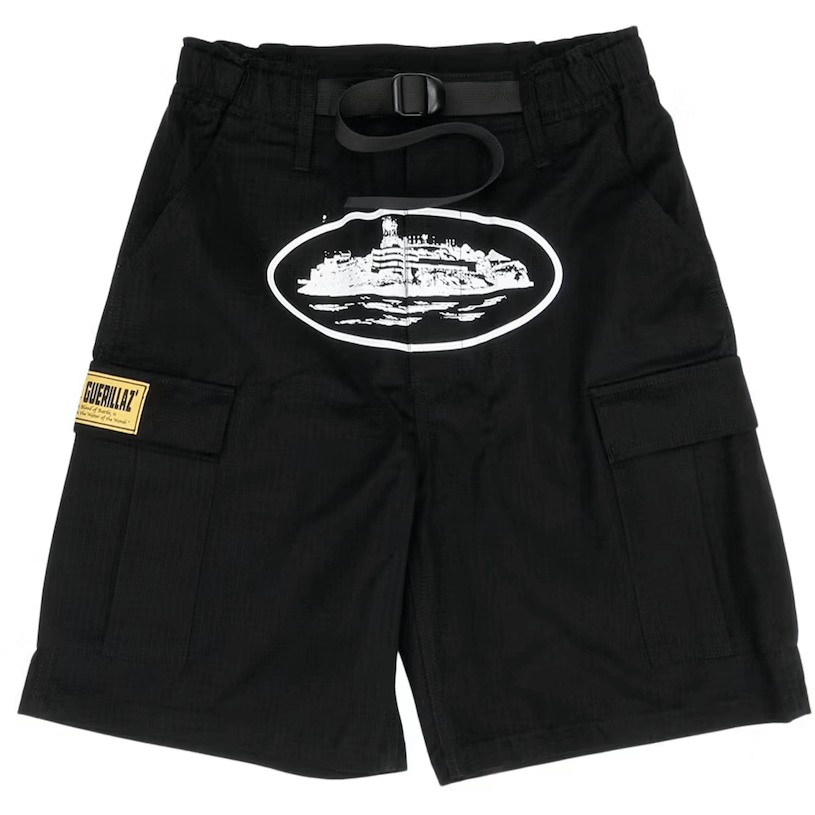 Corteiz Guerillaz 2022* Cargo Shorts Black by Corteiz in Shorts. Available at KershKicks for £150.00. A must-have for fans of Corteiz looking to elevate their style with this Shorts.