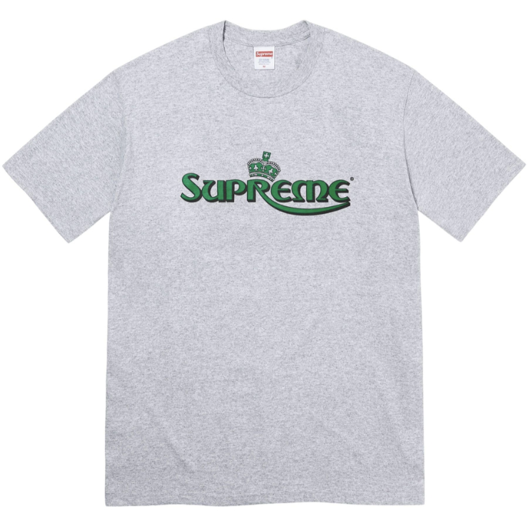 Supreme grey t clearance shirt
