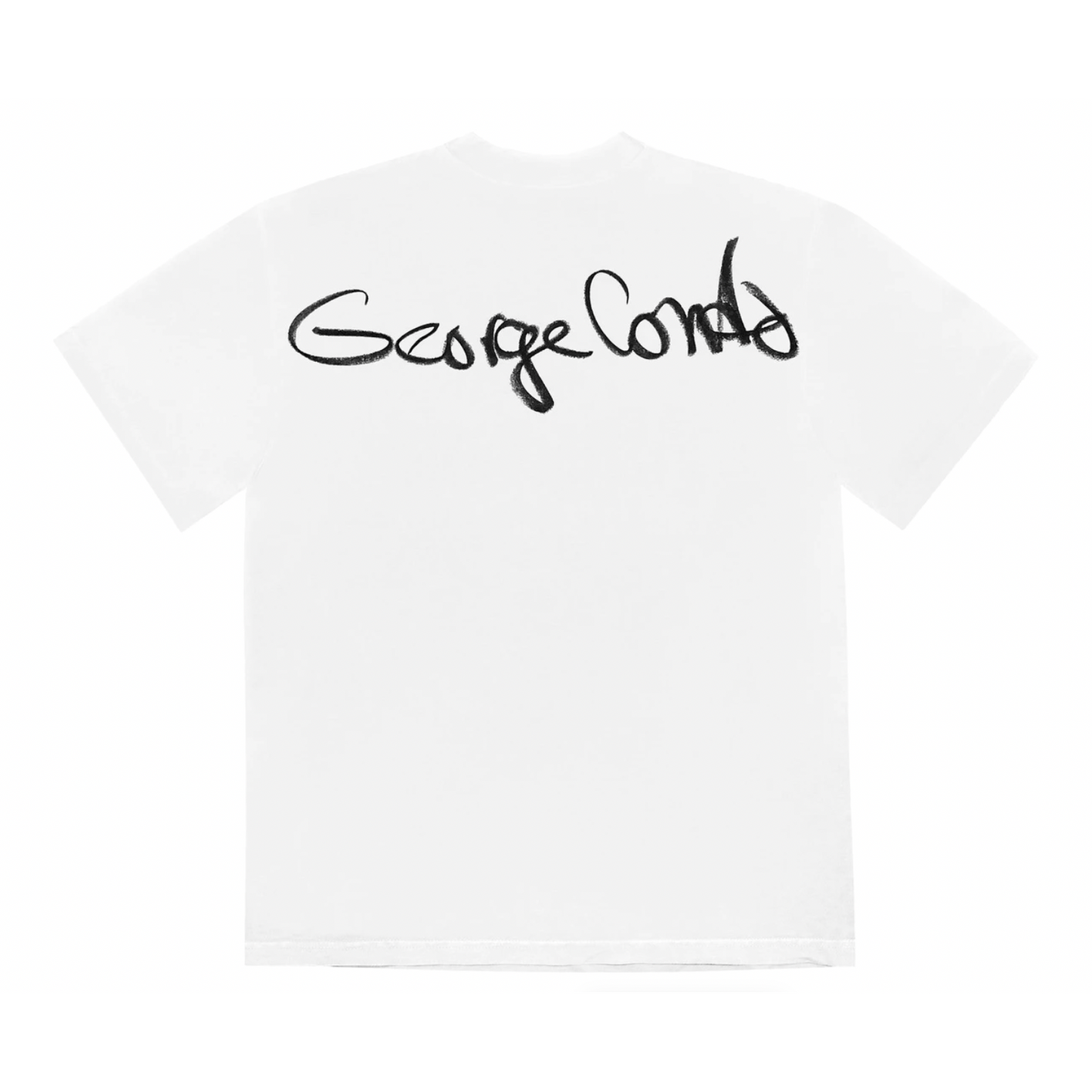 Travis Scott Portrait Tee - White by Travis Scott in . Available at KershKicks for £95.00. A must-have for fans of Travis Scott looking to elevate their style with this T-Shirt.