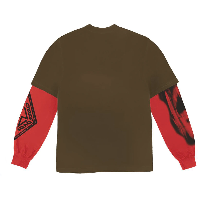 Travis Scott Cactus Jack Crossover Longsleeve Tee Brown by Travis Scott in . Available at KershKicks for £125.00. A must-have for fans of Travis Scott looking to elevate their style with this T-Shirt.