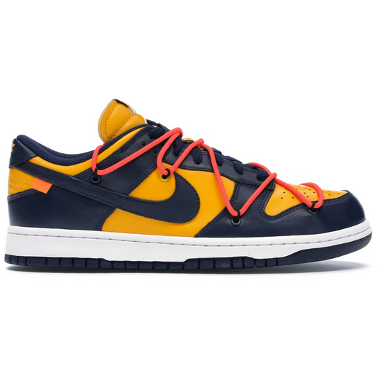 Nike Dunk Low Off White University Gold Midnight Navy by Nike from £488.00