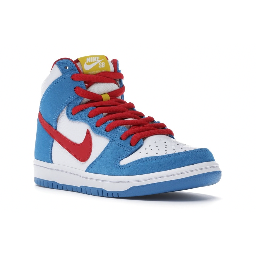 Nike SB Dunk High Kevin Perez Doraemon by Nike in Shoes. Available at KershKicks for £185.00. A must-have for fans of Nike looking to elevate their style with this Shoes.