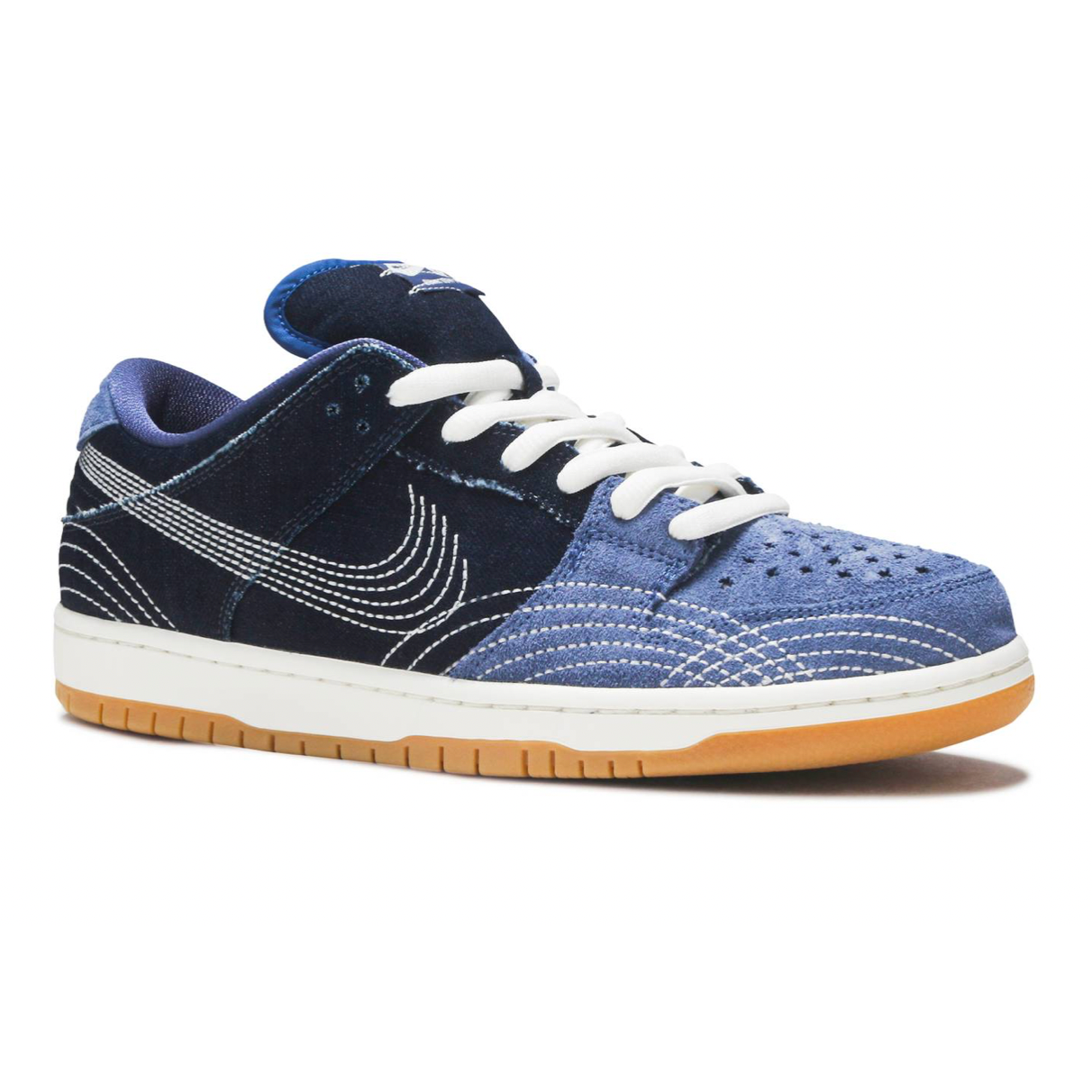 Nike SB Dunk Low Denim Sashiko by Nike in Shoes. Available at KershKicks for £250.00. A must-have for fans of Nike looking to elevate their style with this Shoes.