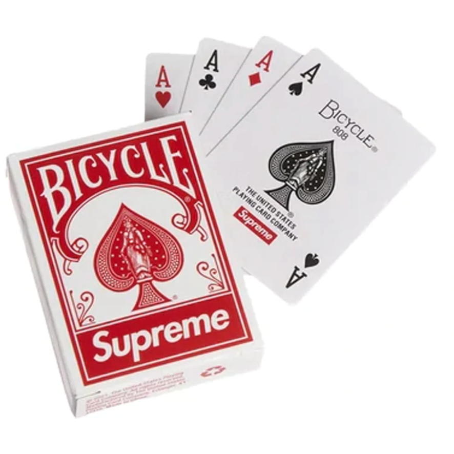Supreme Mini Bicycle Playing Cards by Supreme in Clothing Accessories. Available at KershKicks for £15.00. A must-have for fans of Supreme looking to elevate their style with this Accessories.