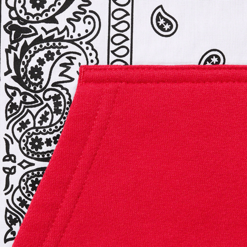 Supreme The North Face Bandana Hooded Sweatshirt Red by Supreme in . Available at KershKicks for £250.00. A must-have for fans of Supreme looking to elevate their style with this Hoodie.
