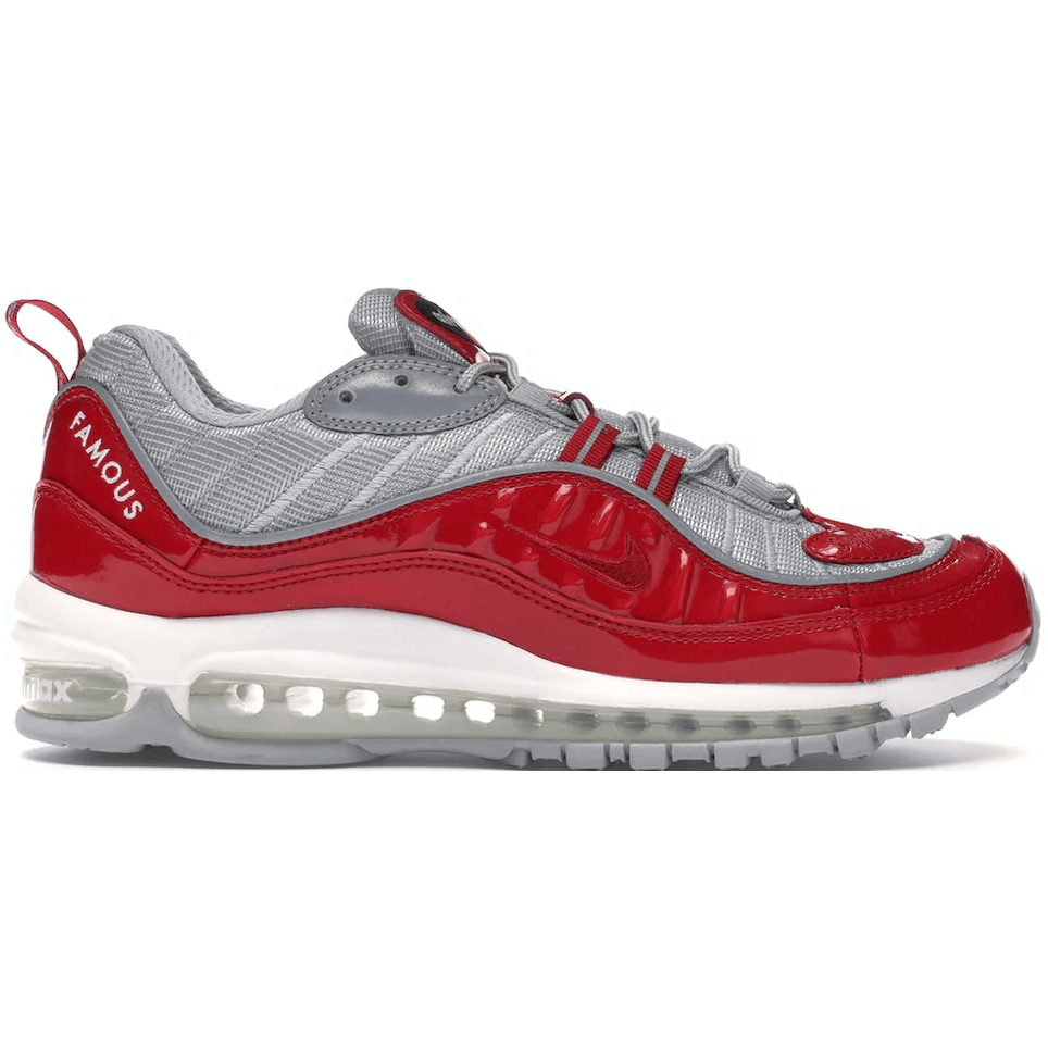 Red and white air max 98 discount