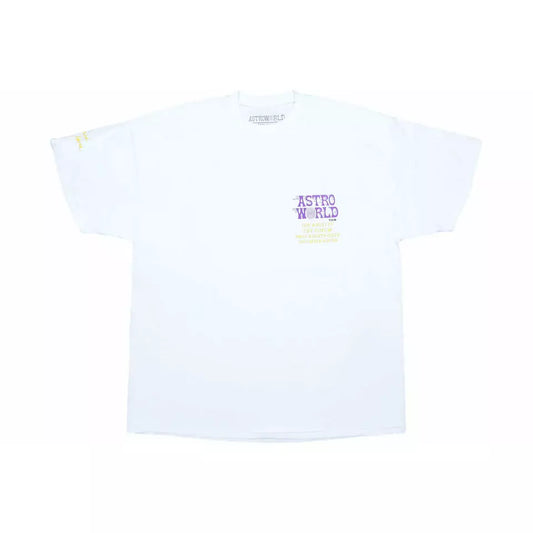 Travis Scott Astroworld Tour LA Exclusive Tee by Travis Scott in . Available at KershKicks for £110.00. A must-have for fans of Travis Scott looking to elevate their style with this T-Shirt.