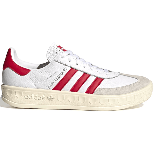 Adidas Barcelona 99 Manchester United by Adidas in Shoes. Available at KershKicks for £200.00. A must-have for fans of Adidas looking to elevate their style with this Shoes.