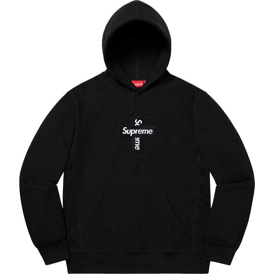Supreme Cross Box Logo Hooded Sweatshirt Black by Supreme from £350.00