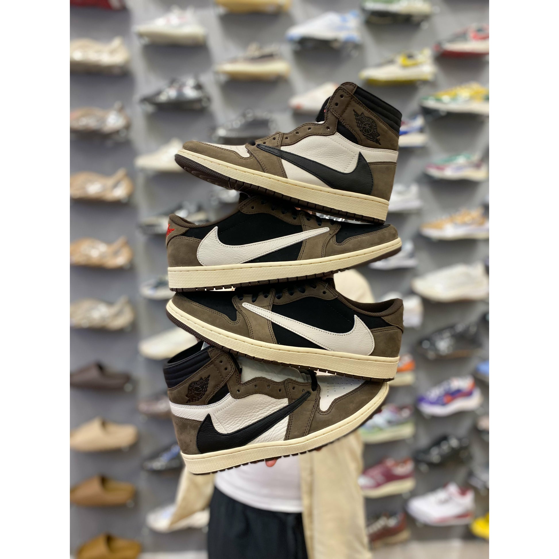 Jordan 1 Retro Low OG SP Travis Scott by Jordan's in Shoes. Available at KershKicks for £2000.00. A must-have for fans of Jordan's looking to elevate their style with this Shoes.