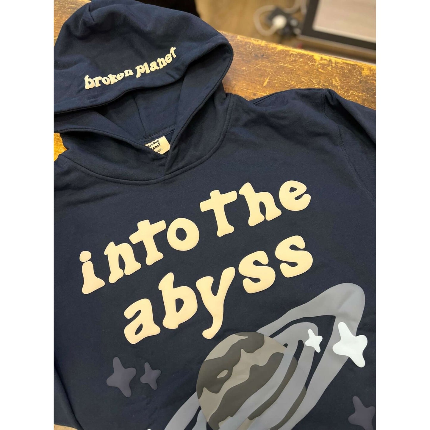 Broken Planet Market Into The Abyss Hoodie Outer Space Blue by Broken Planet Market from £149.00