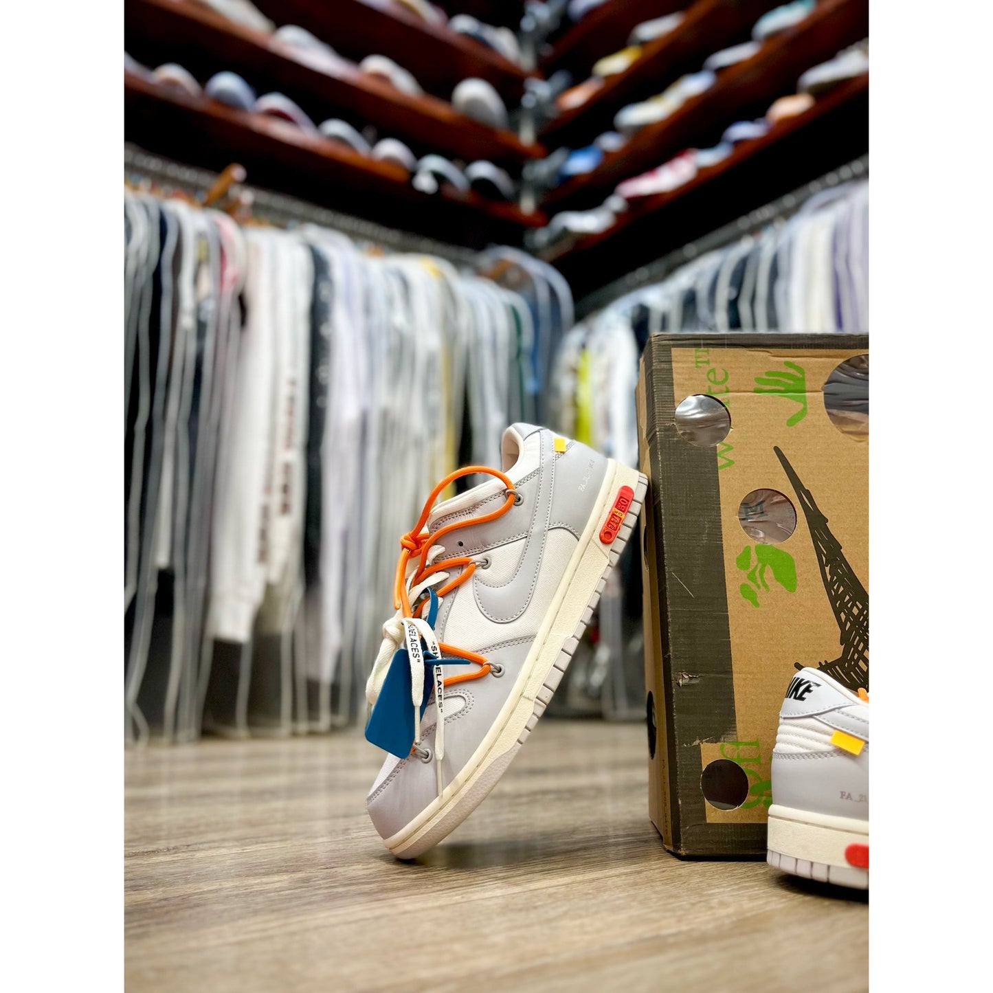 Nike Dunk Low Off-White Lot 44 by Nike in Shoes. Available at KershKicks for £750.00. A must-have for fans of Nike looking to elevate their style with this Shoes.