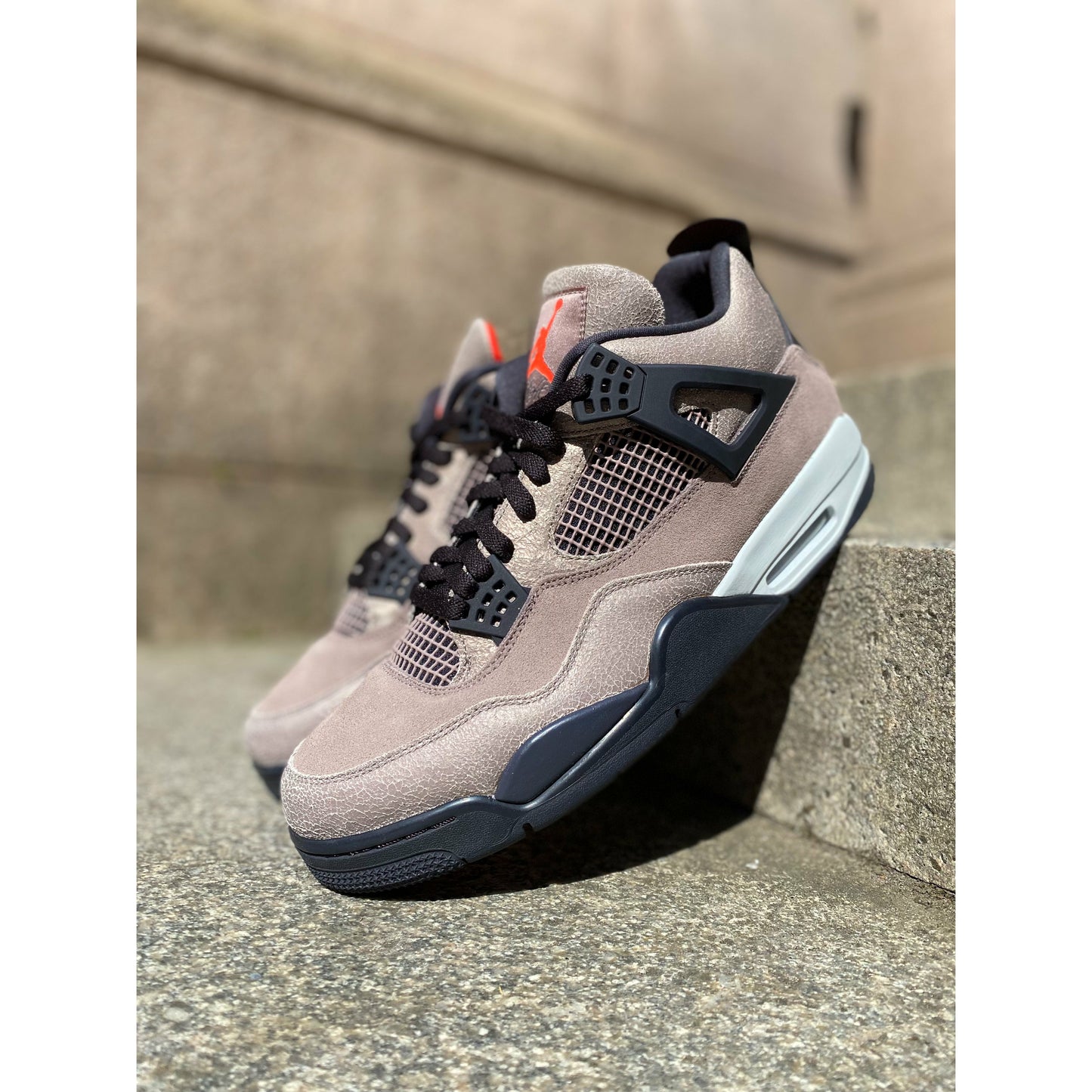 Jordan 4 Retro Taupe Haze by Jordan's in Shoes. Available at KershKicks for £485.00. A must-have for fans of Jordan's looking to elevate their style with this Shoes.