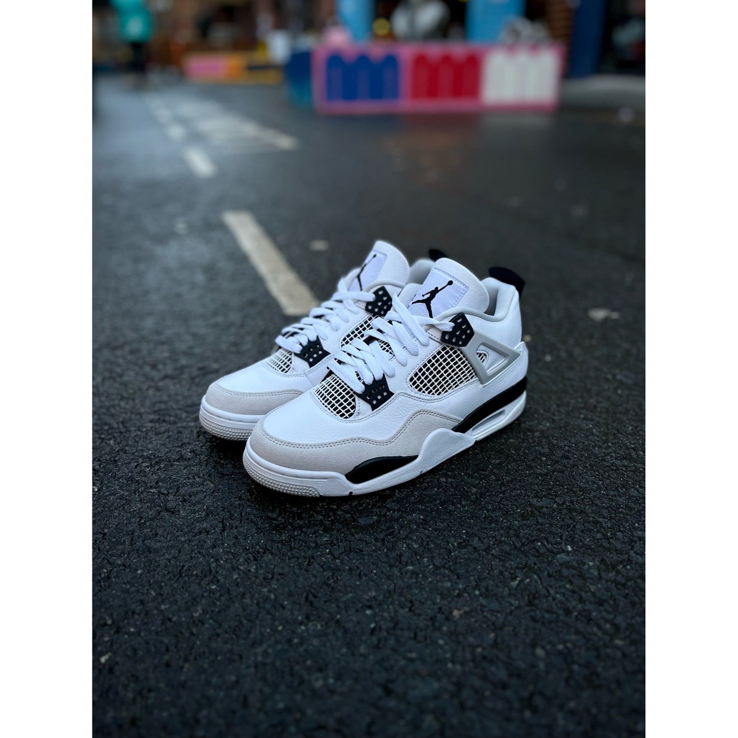 Jordan 4 Retro Military Black by Jordan's in Shoes. Available at KershKicks for £465.00. A must-have for fans of Jordan's looking to elevate their style with this Shoes.