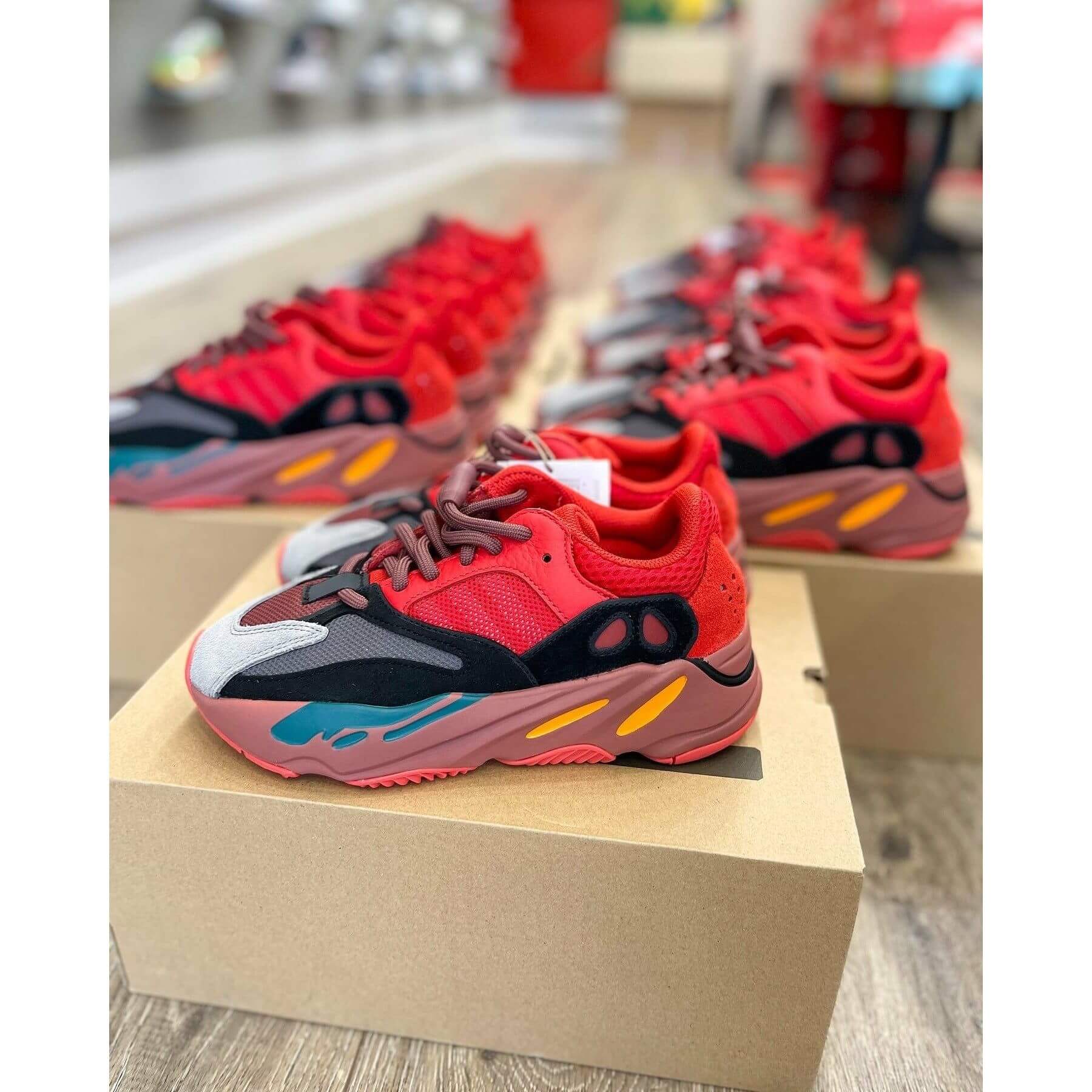 adidas Yeezy Boost 700 Hi-Res Red by Yeezy from £300.00
