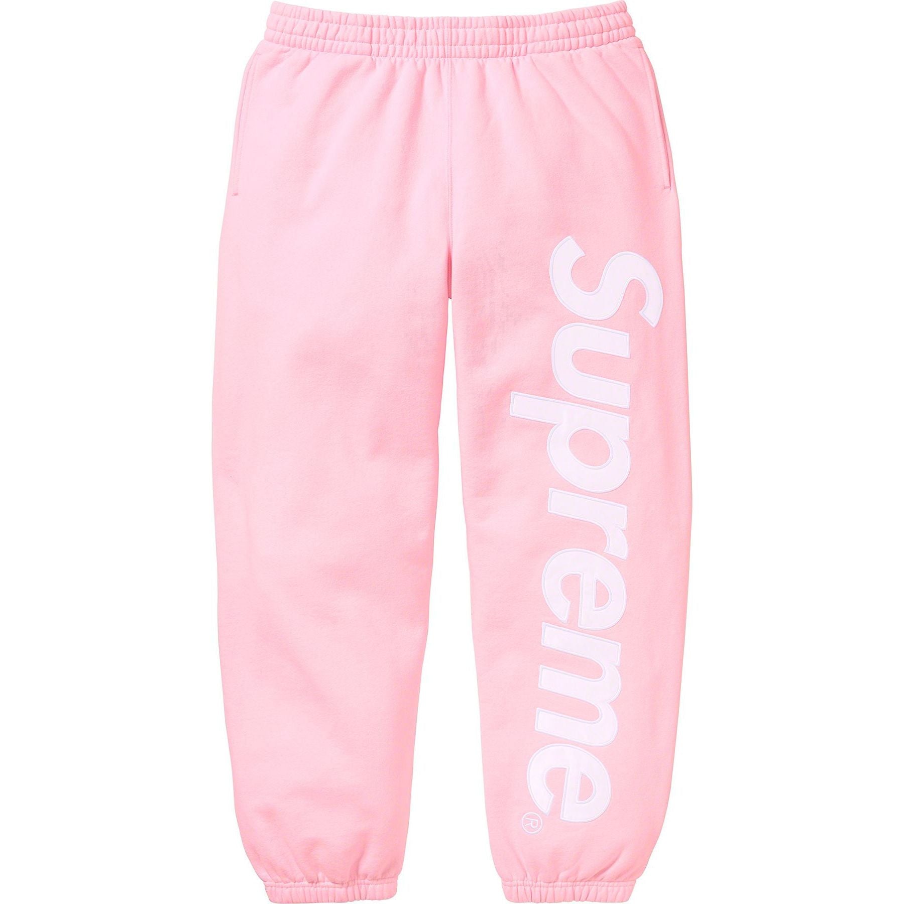 Supreme Satin Applique Sweatpant - Light Pink