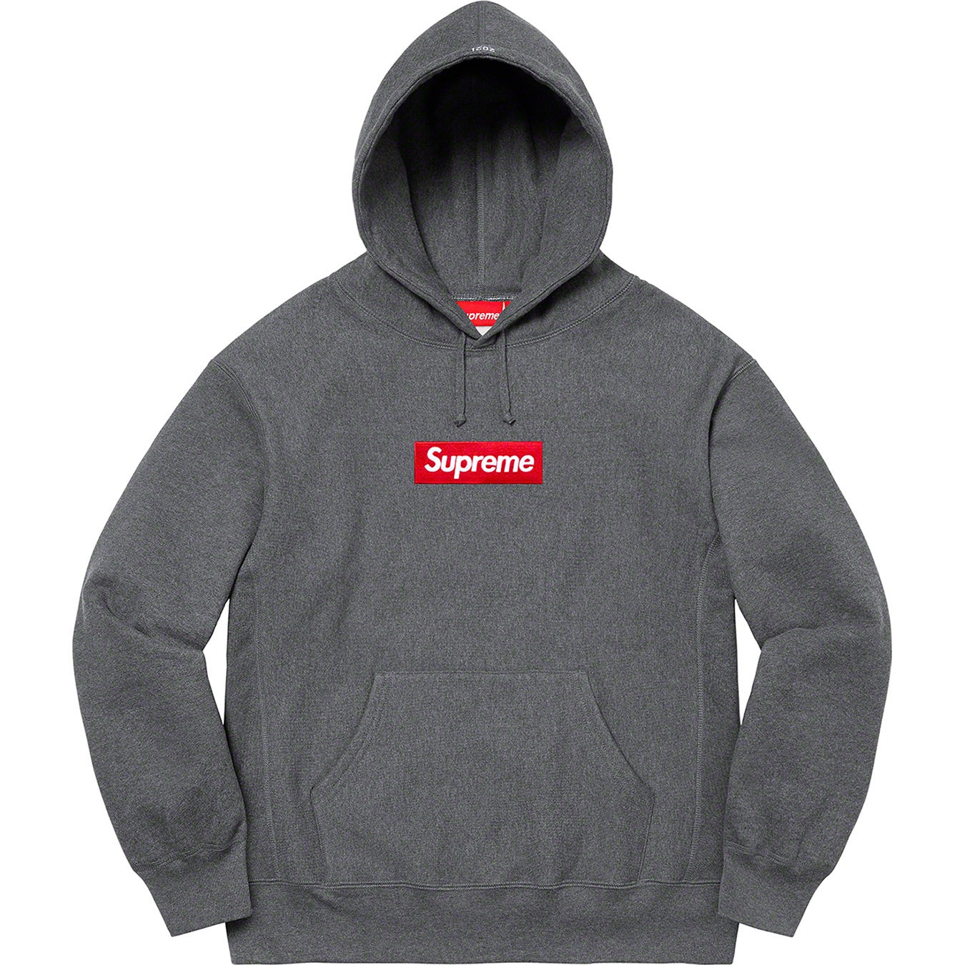 Supreme Box Logo Hooded Sweatshirt - Charcoal