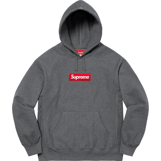 Supreme Box Logo Hooded Sweatshirt - Charcoal by Supreme in . Available at KershKicks for £400.00. A must-have for fans of Supreme looking to elevate their style with this Hoodie.