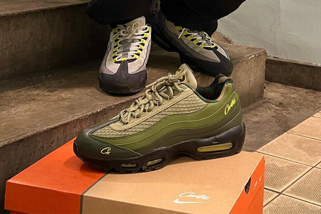 Mens Sneakers Green Nike Air Max 95 Verde Militar Nike Corteiz X