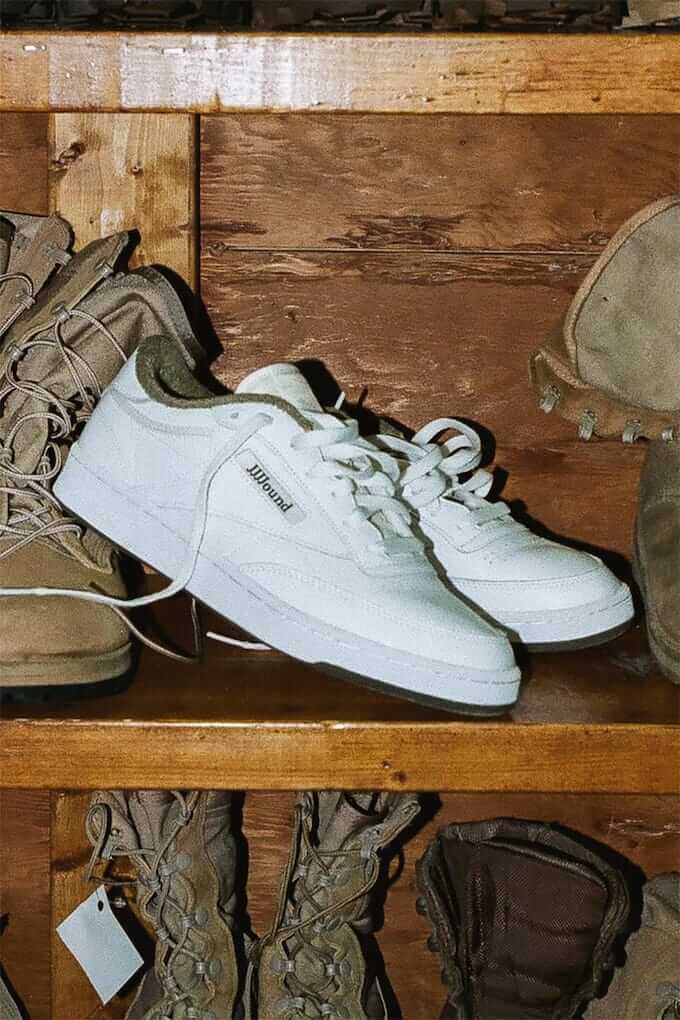 Dropping Soon: The Reebok Club C x JJJJound White Olive