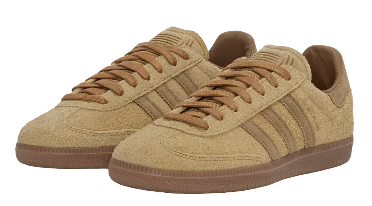 samba jjjjound tobacco Adidas x OG "Mesa" Sneakers | Brown JJJJound's Suede adidas Sambas Are