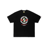 BAPE X LIBERTY WALK ABC CAMO APE HEAD RELAXED FIT TEE BLACK