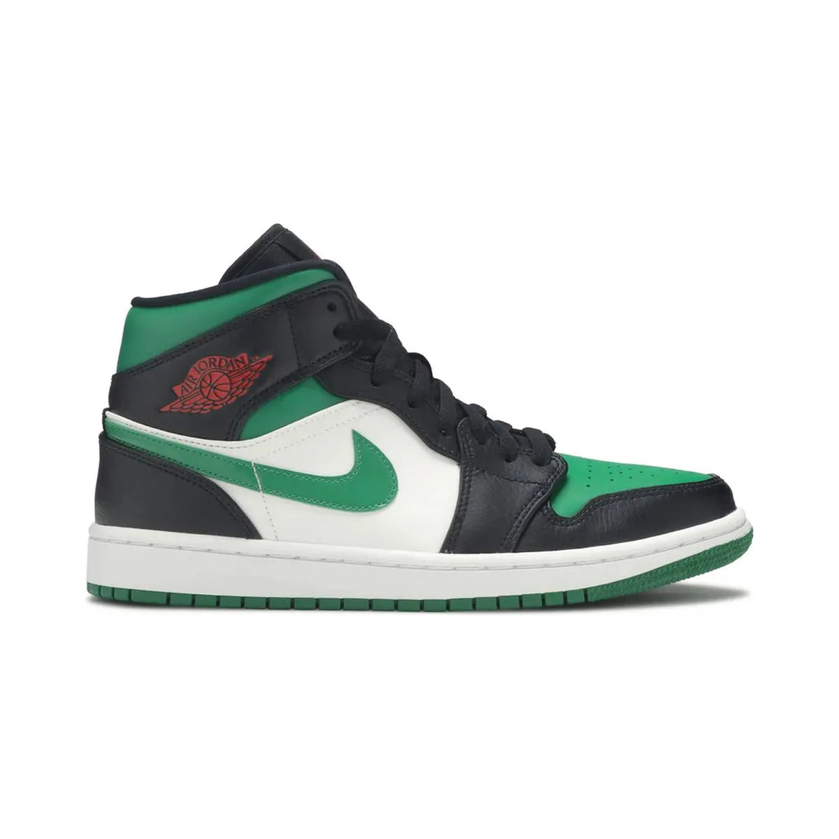 Jordan 1 Mid Green Toe by Jordan's in Shoes. Available at KershKicks for £225.00. A must-have for fans of Jordan's looking to elevate their style with this Shoes.