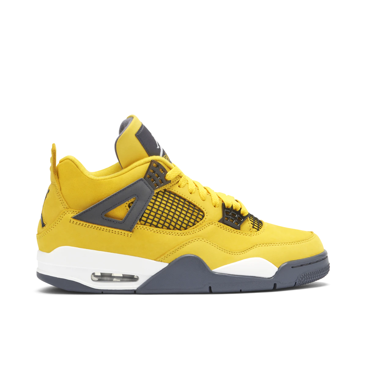 Jordan 4 Retro Lightning (2021) by Jordan's in Shoes. Available at KershKicks for £355.00. A must-have for fans of Jordan's looking to elevate their style with this Shoes.