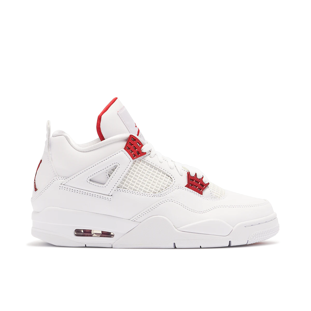 Jordan 4 Retro Metallic Red by Jordan's in Shoes. Available at KershKicks for £600.00. A must-have for fans of Jordan's looking to elevate their style with this Shoes.