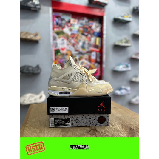 Jordan 4 Retro Off-White Sail (Women's) UK 9