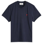 Ami Paris Ami De Coeur T-Shirt Navy Red
