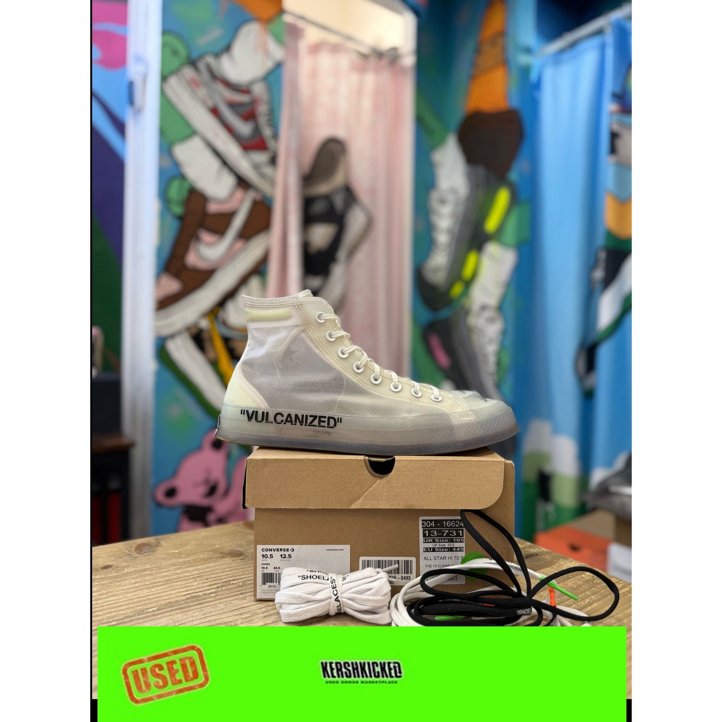Converse Off White Vulcanized 'The Ten' UK 10.5
