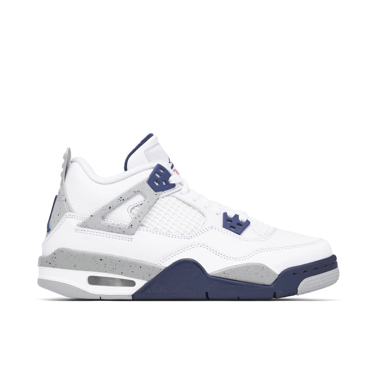 Jordan 4 Retro Midnight Navy (GS) by Jordan's in Shoes. Available at KershKicks for £275.00. A must-have for fans of Jordan's looking to elevate their style with this Shoes.
